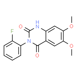 3-(2-fluorophenyl)-6,7-dimethoxyquinazoline-2,4(1H,3H)-dione Structure