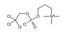 2,2,2-trichloroethyl 3-(trimethylazaniumyl)propyl phosphate结构式