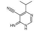 5-Pyrimidinecarbonitrile,4-amino-6-(1-methylethyl)-(9CI) Structure