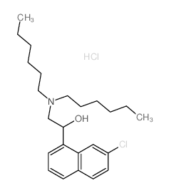 1-Naphthalenemethanol,7-chloro-a-[(dihexylamino)methyl]-,hydrochloride (1:1) Structure