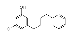 5-(5-phenylpentan-2-yl)benzene-1,3-diol Structure