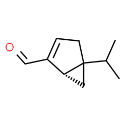 Bicyclo[3.1.0]hex-2-ene-2-carboxaldehyde, 5-(1-methylethyl)-, (1S)- (9CI) Structure