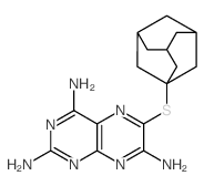 2,4,7-Pteridinetriamine,6-(tricyclo[3.3.1.13,7]dec-1-ylthio)- structure