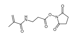 N-Methacryloyl-β-alanin-succinimidoester结构式