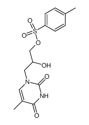 1-[2-hydroxy-3-(toluene-4-sulfonyloxy)-propyl]-5-methyl-1H-pyrimidine-2,4-dione结构式