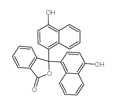 α-萘酚酞指示剂结构式