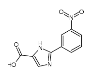 2-(3-nitro-phenyl)-1(3)H-imidazole-4-carboxylic acid结构式