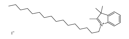 1-hexadecyl-2,3,3-trimethylindol-1-ium,iodide结构式