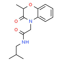 4H-1,4-Benzoxazine-4-acetamide,2,3-dihydro-2-methyl-N-(2-methylpropyl)-3-oxo-(9CI) Structure