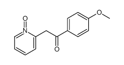 1-(4-methoxyphenyl)-2-(1-oxidopyridin-1-ium-2-yl)ethanone Structure