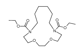 1,4-dioxa-7,14-diaza-cyclohexadecane-7,14-dicarboxylic acid diethyl ester Structure