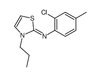 N-(2-chloro-4-methylphenyl)-3-propyl-1,3-thiazol-2-imine结构式