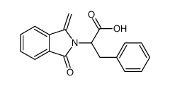 2-(1-methylene-3-oxo-1,3-dihydro-isoindol-2-yl)-3-phenyl-propionic acid Structure