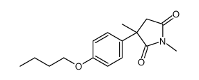 3-(4-butoxyphenyl)-1,3-dimethylpyrrolidine-2,5-dione结构式