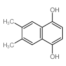 1,4-Naphthalenediol,6,7-dimethyl- Structure