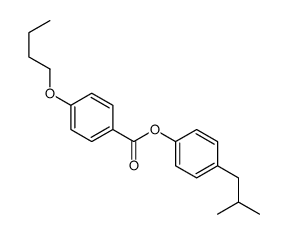 [4-(2-methylpropyl)phenyl] 4-butoxybenzoate结构式