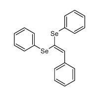 2,2-bis(phenylselanyl)ethenylbenzene结构式