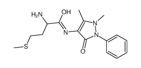 2-amino-N-(1,5-dimethyl-3-oxo-2-phenylpyrazol-4-yl)-4-methylsulfanylbutanamide Structure