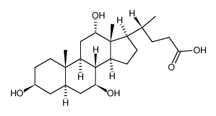 (3b,5a,7b,12a)-3,7,12-trihydroxy-Cholan-24-oic acid structure