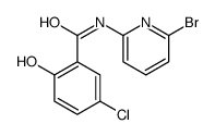 N-(6-bromopyridin-2-yl)-5-chloro-2-hydroxybenzamide结构式