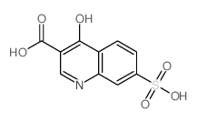 3-Quinolinecarboxylicacid, 4-hydroxy-7-sulfo-结构式