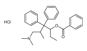 (4-benzoyloxy-2-methyl-3,3-diphenylhexyl)-dimethylazanium,chloride结构式