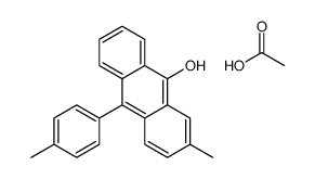 acetic acid,2-methyl-10-(4-methylphenyl)anthracen-9-ol Structure