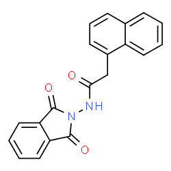 N-(1,3-dioxo-1,3-dihydro-2H-isoindol-2-yl)-2-(naphthalen-1-yl)acetamide结构式