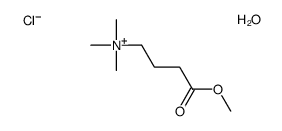 (4-methoxy-4-oxobutyl)-trimethylazanium,chloride,hydrate Structure