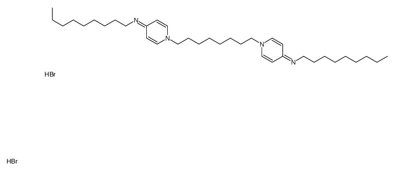 N-nonyl-1-[8-[4-(nonylamino)pyridin-1-ium-1-yl]octyl]pyridin-1-ium-4-amine,dibromide Structure