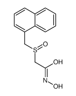 N-hydroxy-2-(naphthalen-1-ylmethylsulfinyl)acetamide结构式