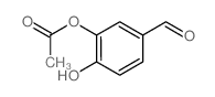 (5-formyl-2-hydroxy-phenyl) acetate Structure