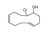 2-Chlor-cyclododecadien-(5,9)-ol-(1)结构式