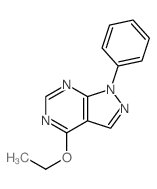 5-ethoxy-9-phenyl-2,4,8,9-tetrazabicyclo[4.3.0]nona-2,4,7,10-tetraene结构式