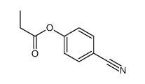 4-(1-oxopropoxy)benzonitrile结构式