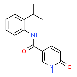 3-Pyridinecarboxamide,1,6-dihydro-N-[2-(1-methylethyl)phenyl]-6-oxo-(9CI) Structure