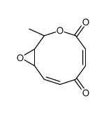 (1S,2R,5Z,8E,10R)-2-Methyl-3,11-dioxabicyclo[8.1.0]undeca-5,8-diene-4,7-dione结构式