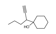 1-(hex-1-yn-3-yl)cyclohexan-1-ol Structure