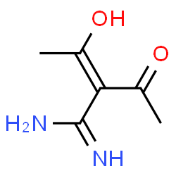 2-Butenimidamide, 2-acetyl-3-hydroxy- (9CI) Structure