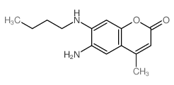 6-amino-7-butylamino-4-methyl-chromen-2-one结构式