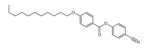 (4-cyanophenyl) 4-undecoxybenzoate Structure