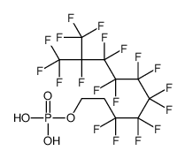 3,3,4,4,5,5,6,6,7,7,8,8,9,10,10,10-hexadecafluoro-9-(trifluoromethyl)decyl dihydrogen phosphate Structure