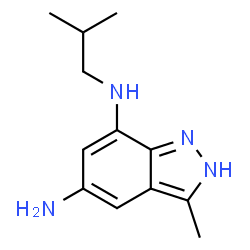 1H-Indazole-5,7-diamine,3-methyl-N7-(2-methylpropyl)-(9CI) structure