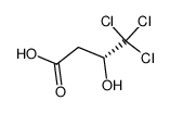 (R)-4,4,4-trichloro-3-hydroxybutanoic acid Structure