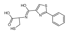 (2R)-2-[(2-phenyl-1,3-thiazole-4-carbonyl)amino]-3-sulfanylpropanoic acid Structure