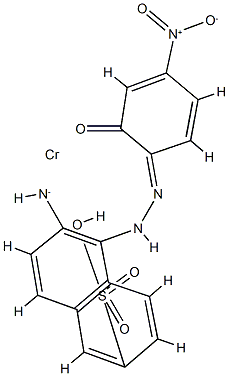 [6-amino-5-[(2-hydroxy-4-nitrophenyl)azo]naphthalene-2-sulphonato(3-)]chromium picture