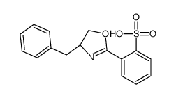 2-[(4S)-4-benzyl-4,5-dihydro-1,3-oxazol-2-yl]benzenesulfonic acid结构式