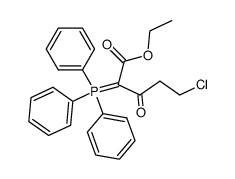 ethyl 5-chloro-3-oxo-2-(triphenylphosphoranylidene)pentanoate结构式