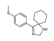 4-(4-methylsulfanylphenyl)-1,3-diazaspiro[4.5]dec-3-ene结构式