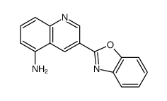 5-amino-3-benzoxazol-2-ylquinoline结构式